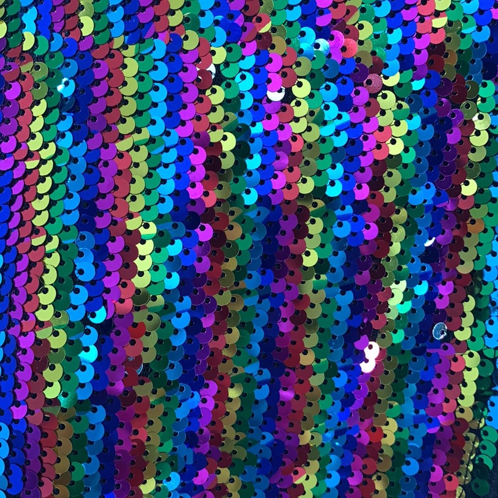 ASOS Rainbow Sequin Half Zip Jacket - Picture 4 of 8